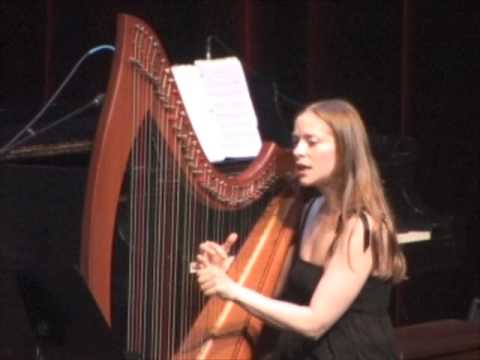 Molly Malone with harpist singer Erin Hill