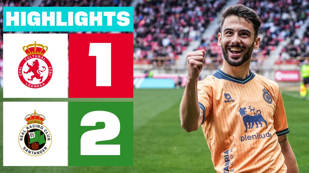 Cultural Leonesa vs Real Racing Club Highlights