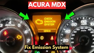 How to Fix Acura MDX Emission System Warning