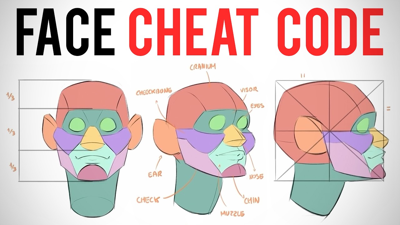 Draw Any Head with These 10 Simple Volumes