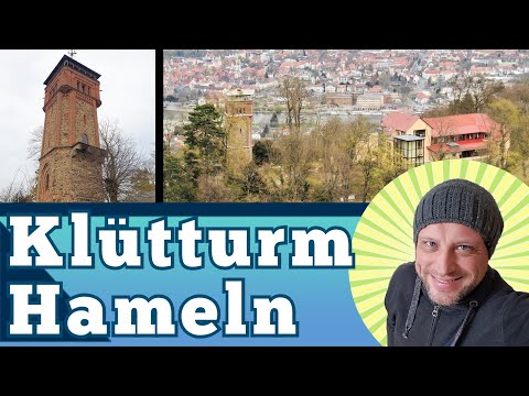 Klüt Tower Hameln from above - Hiking George Tower on the Klüt Bird's-eye view Drone Klüt Hotel G...