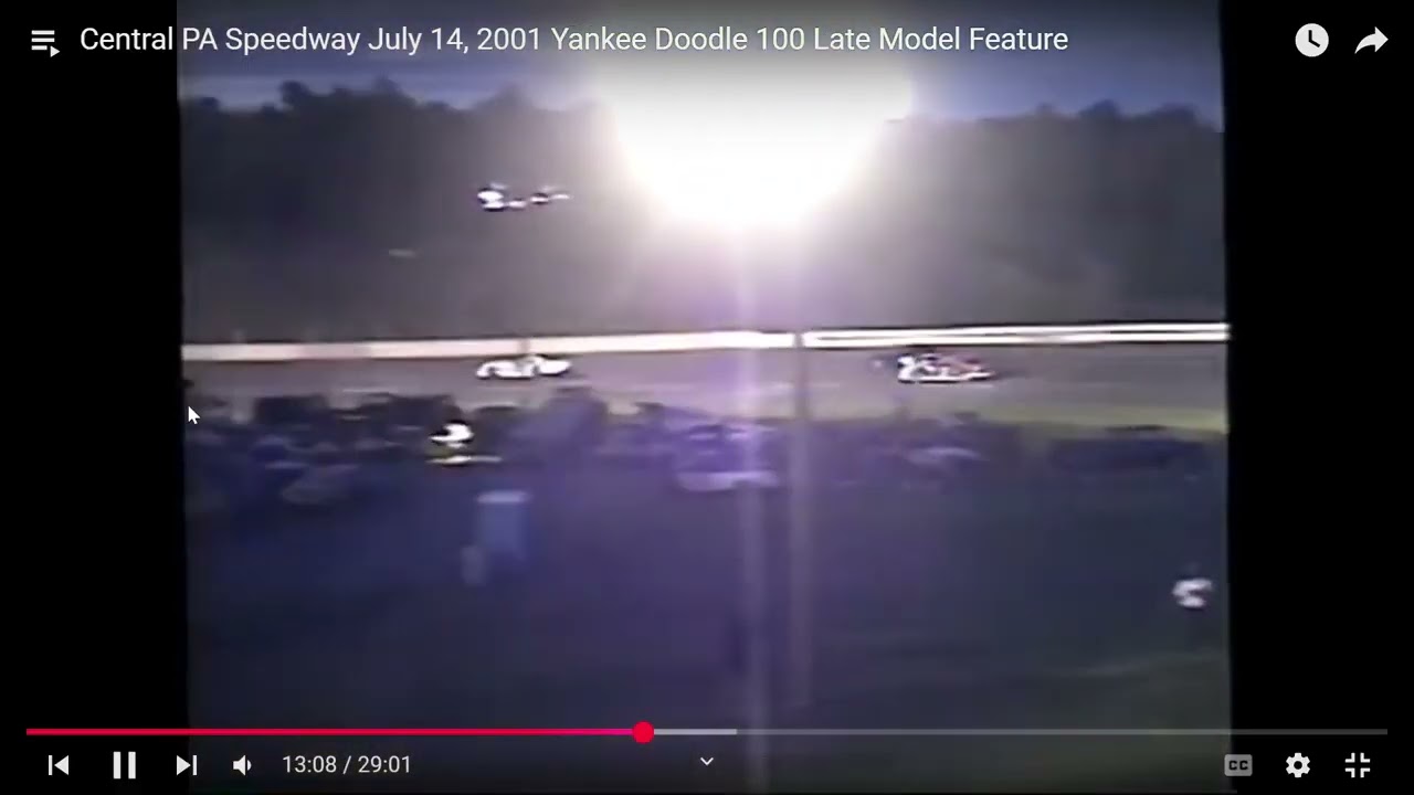 CENTRAL MOUNTAIN SPEEDWAY IN  PA   OUR JULY 14TH 2001  YANKEE DOODLE LATE MODEL 100