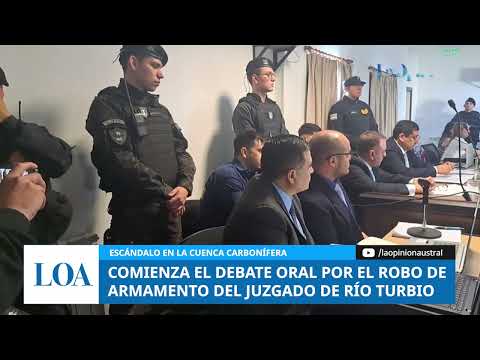 Comienza el debate oral por el robo de armamento del juzgado de Río Turbio
