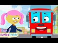 Las Ruedas Del Autobús Y Más Vehículos Divertidos Canciones Con Len Y Mini Pueblo Teehee