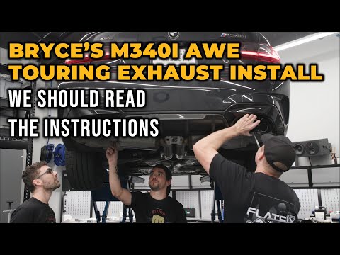 Installing an AWE Touring Exhaust on Bryce's BMW M340i