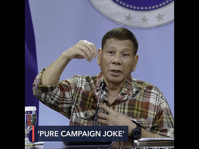 Duterte rehashes ‘campaign joke’: Jet ski part never arrived, so no Spratlys trip