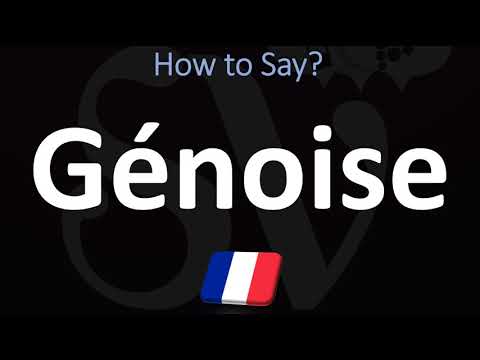 How to Pronounce Génoise? | Italian Sponge Cake, French Pronunciation
