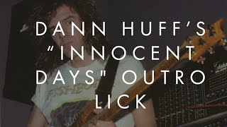 Dann Huff&#39;s &quot;Innocent Days&quot; Outro Lick | Guitar Lesson