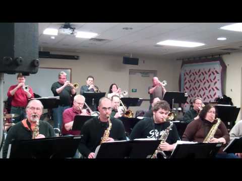 The SwingTime Big Band rehearsal