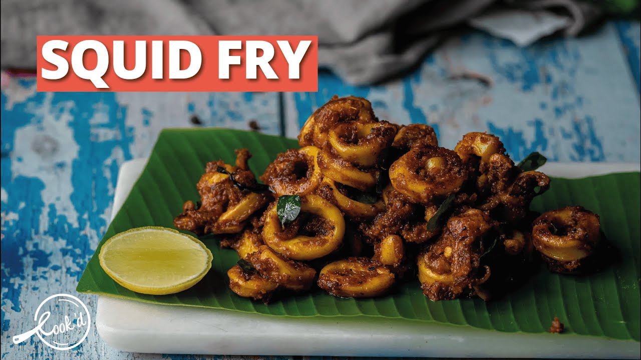 Squid Fry Recipe | Easy Squid Fry | Squid Roast |Simple Squid Recipes | Cookd