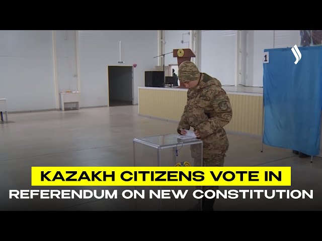 Kazakh citizens vote in referendum on new Constitution