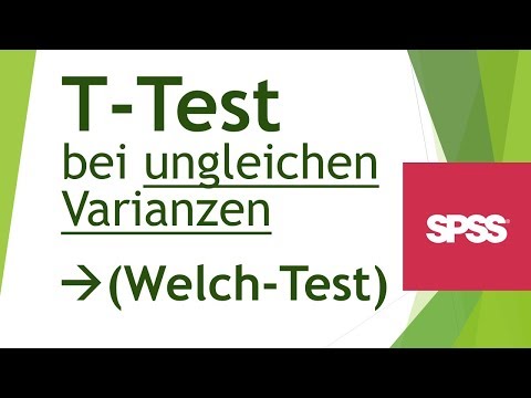 Welch-Test: T-Test bei ungleichen Varianzen in SPSS - Daten analysieren in SPSS (38)