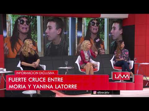 Strong exchange between Moria and Yanina Latorre: They said everything to each other.