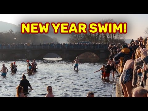 OTLEY NEW YEARS SWIM 2020 - FREEZING WILD SWIMMING!!