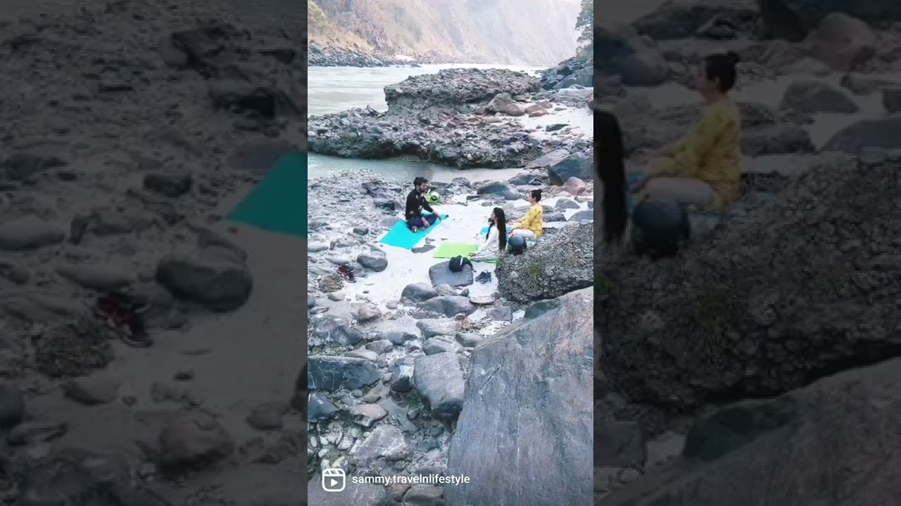 Meditation by River Ganga in Rishikesh #Shorts