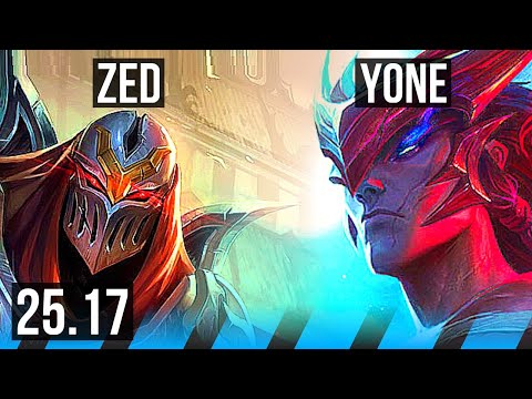 ZED vs YONE (MID) | 4/1/3 | KR Master | 25.17