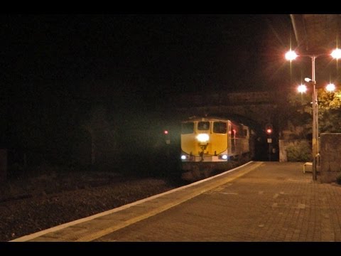 088 on Ballina-Waterford timber train passing through Clara 19-October-2012