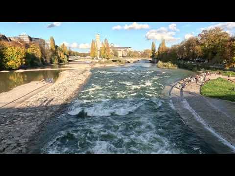 Reichenbachbrücke an der Isar in München