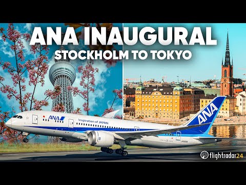 13 hours on the first ever Stockholm&ndash;Tokyo (wild routing avoiding Russia!)