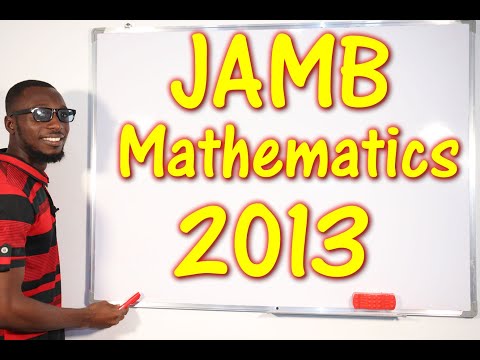 JAMB CBT Mathematics 2013 Past Questions 1 - 17
