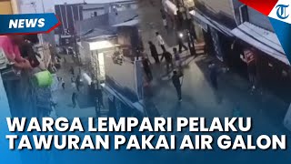 WARGA GERAM Aksi Tawuran di Tamansari Jakarta, Dilempari Air Galon Warga, sampai Kena Kepala