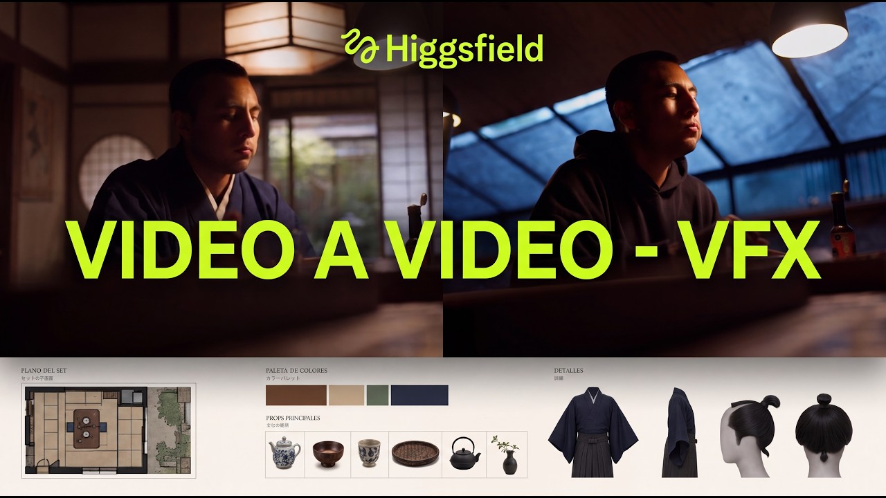 VFX - texto a video con calidad. por fin.  nuevo Higgsfield GENJUTSU
