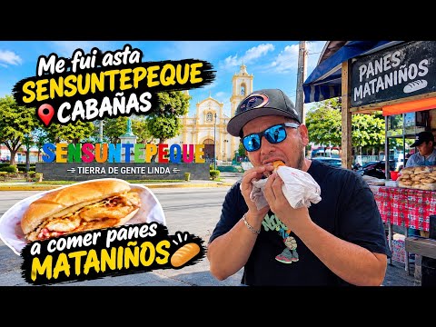 Me fui asta sensuntepeque cabañas a comer panes mataniños 