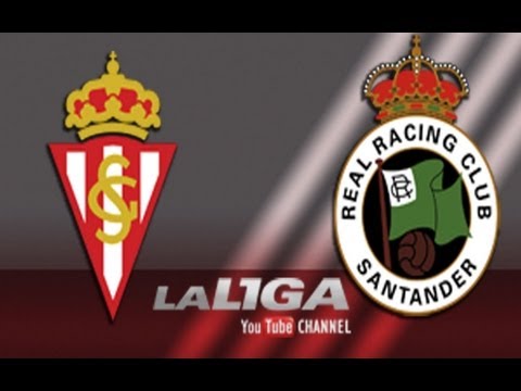 Gol de David Rodríguez (1-0) en el Sporting - Racing de Santander - HD