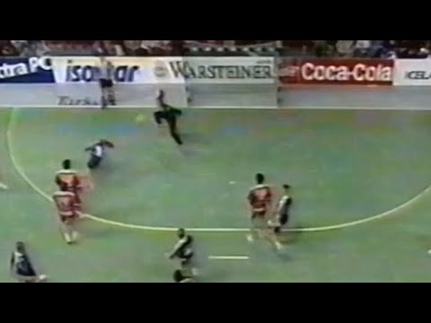 Quintin y Stoecklin, marean a Matosevic. Mundial ISL-1995. FRA-CRO. Final. Reikiavik (ISL)