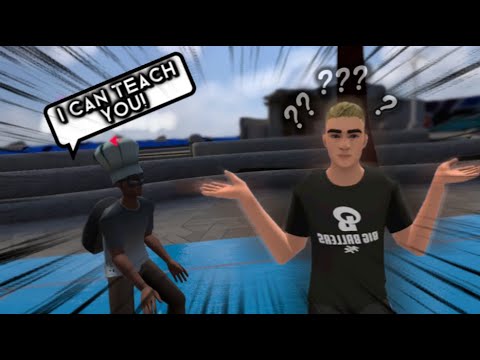 Acting like a Noob in VR Basketball...