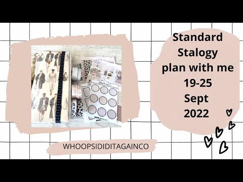 Standard Stalogy || Plan with me || 19-25 September 2022