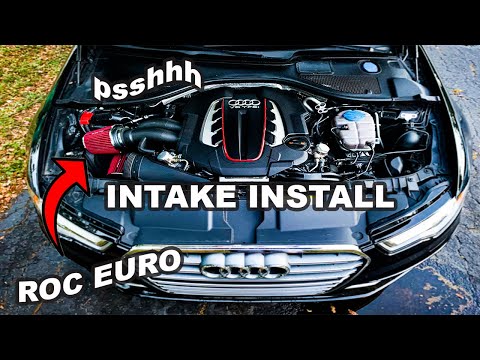 Audi S6 C7 Intake Install (SUPER LOUD!)