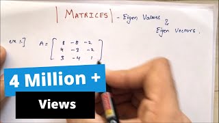 Eigen Values and Eigen Vectors in HINDI { 2025} | Matrices