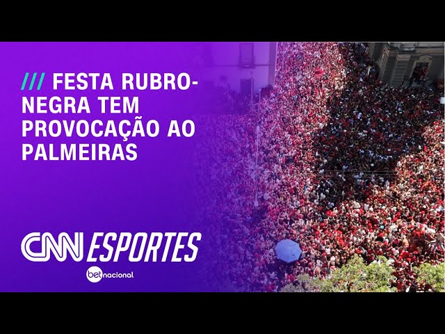 Flamengo comemora tetra da Libertadores com a torcida | CNN NOVO DIA