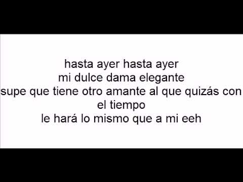 Hasta ayer marc anthony con letra