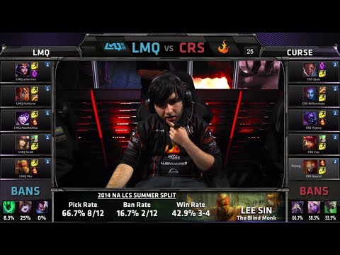 LMQ vs Curse | S4 NA LCS Summer split 2014 SuperWeek 1 Day 3 | LMQ vs CRS G1