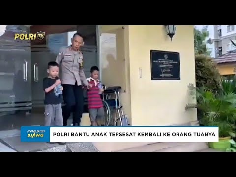 POLSEK GROGOL PETAMBURAN BANTU ANAK TERSESAT KEMBALI KE ORANG TUANYA