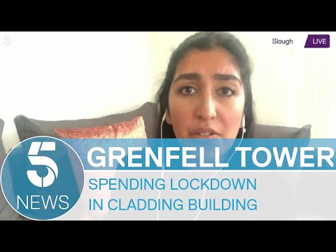 Grenfell Tower fire: Anxiety of residents spending lockdown in cladding covered buildings | 5 News