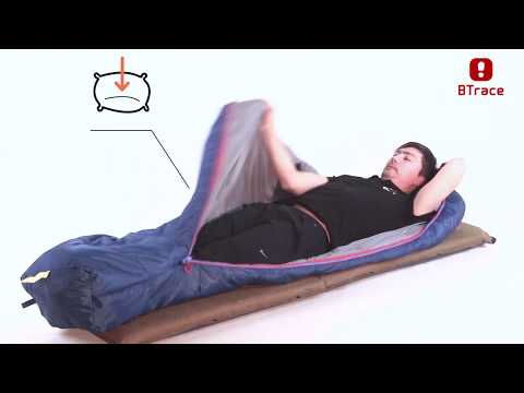 Миниатюра изображения товара Спальный мешок BTrace Bless L Size / S0578  (левый, серый/синий)