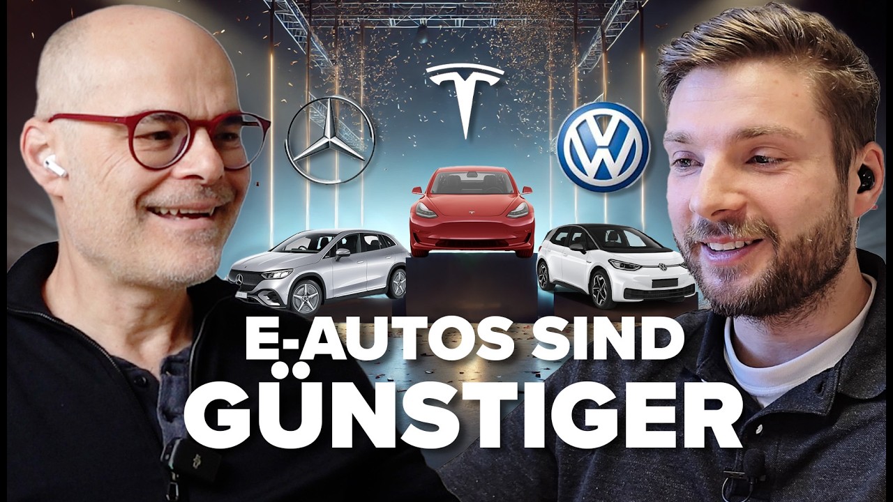 Studie: Elektroautos sind BILLIGER als Verbrenner | mit Johannes Buberger