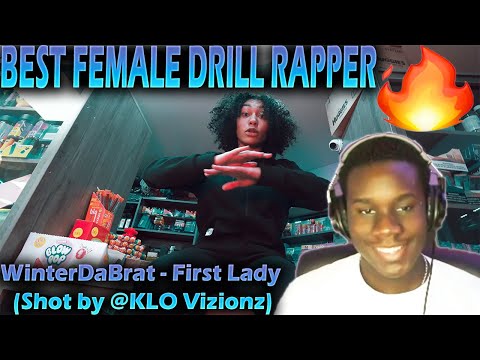 BEST FEMALE DRILL RAPPER 🔥 WaviJus Reacts To - WinterDaBrat - First Lady (Shot by @KLO Vizionz)