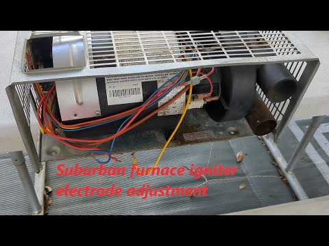 Suburban furnace igniter electrode adjustment