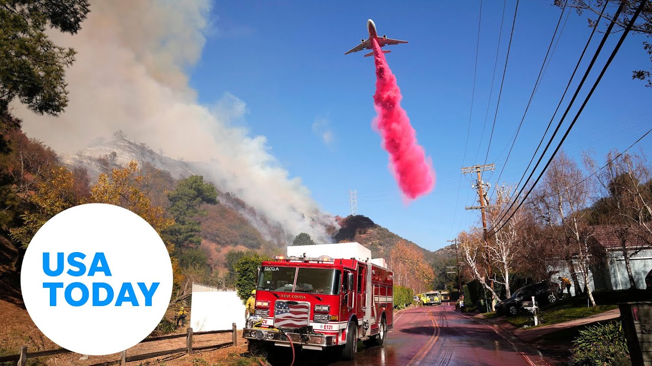 What’s the red stuff being dropped from airplanes on the wildfires? | USA TODAY