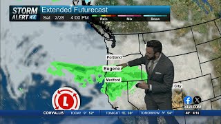 Showers for Eugene and south this weekend, Wetter & Colder system towards next week