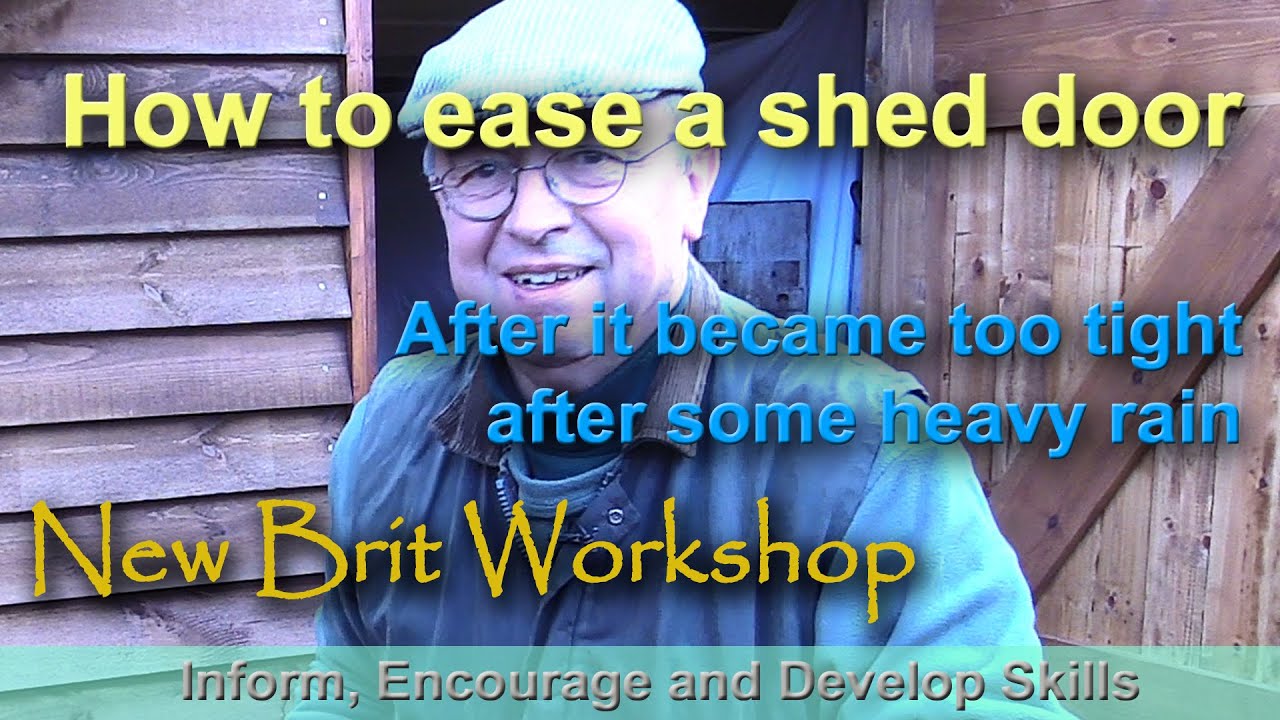 Watch video How to ease a shed door Now How to ease a shed door