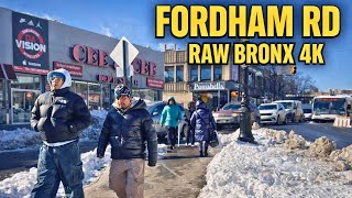 Raw Fordham Road – Shops, Vendors & Real Bronx Vibes (Full Stretch) 4K Bronx Walking Tour