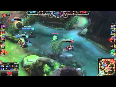 Bjergsen great escape with zed in LCS TSM vs WFX