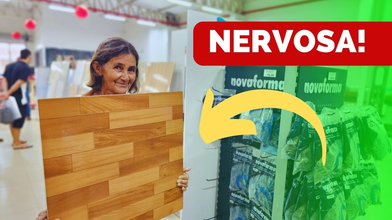 DONA ELVIRA NA LOJA ESCOLHENDO O PISO DA CASA NOVA!