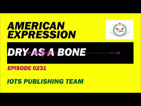 American Expression E0231 Dry as a bone