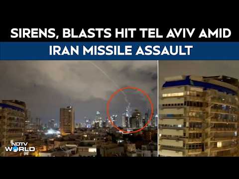 Iran Attack Israel | Sirens, Blasts Rock Tel Aviv as Iran Intensifies Missile Assault